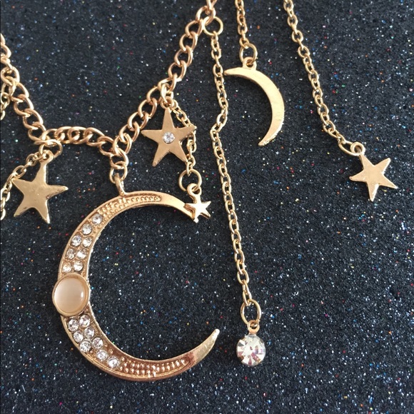 ♡♡ 3/$15 Sailor Moon Star Dangle Choker Necklace - Picture 5 of 6